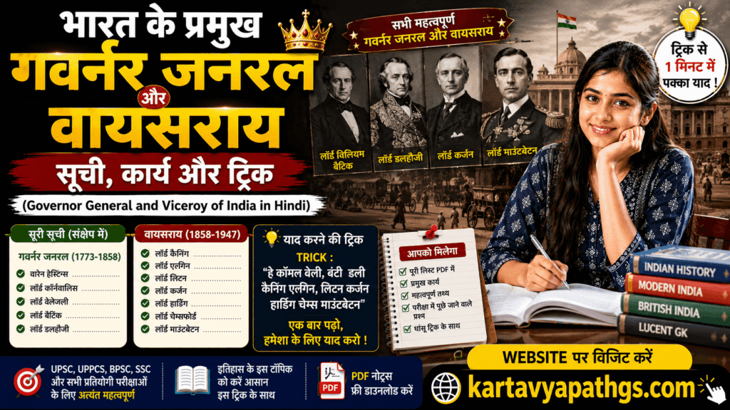 Governor General and Viceroy of India in Hindi anitakriti